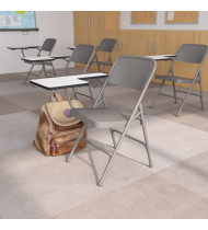 Premium Steel Folding Chair with Right Handed Tablet Arm Folding Chair Stools Chairs