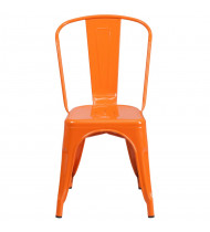 Orange Dinning Chair Modern Dining Table Restaurant Chair Nordic Chair * 6