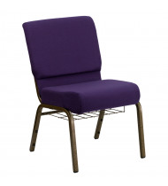 Church Chair in Royal Purple Fabric  Chairs Nordic Soft Chair